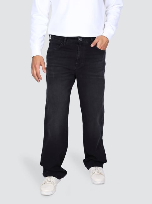 Wrangler Black Cotton Relaxed Fit Jeans-picture-35