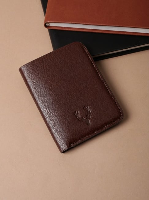 Allen Solly Brown Leather Bi-Fold Wallet