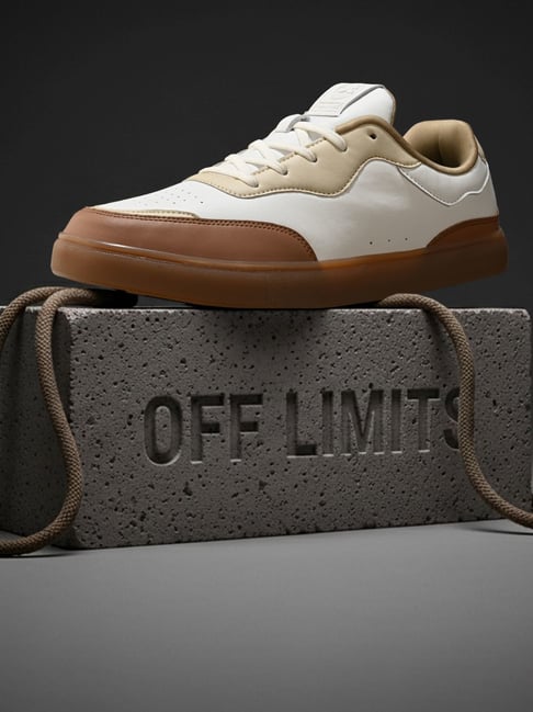 OFF LIMITS Men's BOMBA B&T Off White & Mocha Mousse Sneakers-picture-23