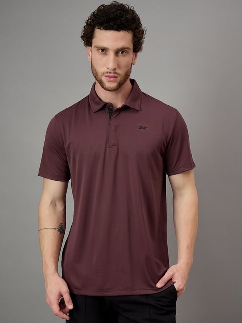 Dida Brown Regular Fit Sports Polo