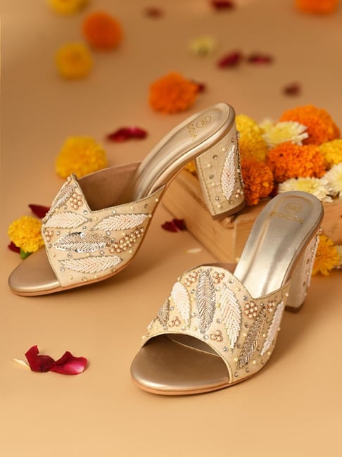 rocia by regal women's gold casual sandals