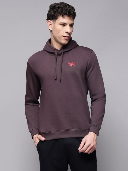 Reebok Purple Cotton Regular Fit Solid Sweatshirt-picture-28