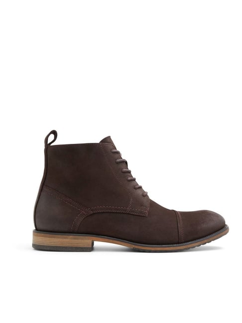 ALDO Men Brown Derby Boots
