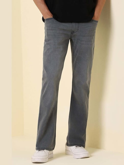 Allen Solly Grey Cotton Regular Fit Jeans-picture-41