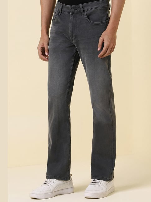 Allen Solly Grey Cotton Regular Fit Jeans-picture-39