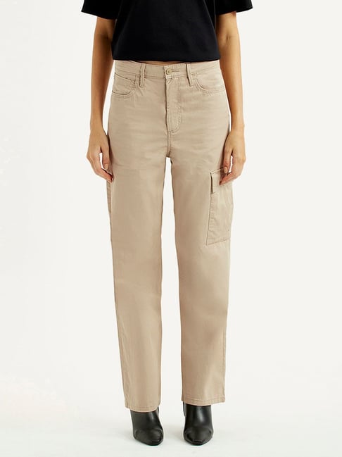 Levi's Beige Cotton Regular Fit Cargos