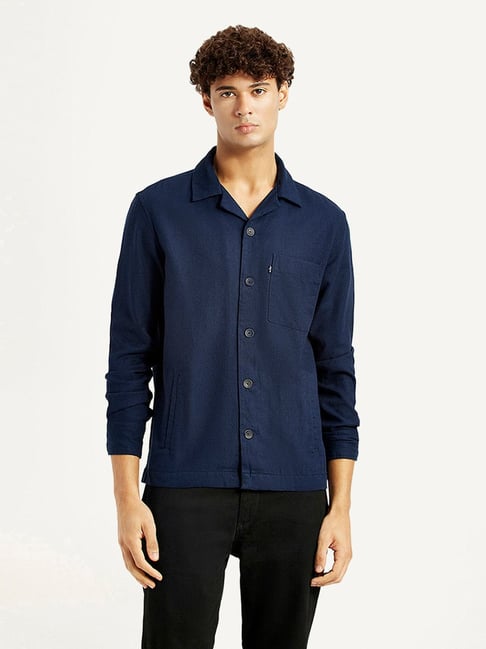 Levi's Navy Relaxed Fit Shirt-picture-32