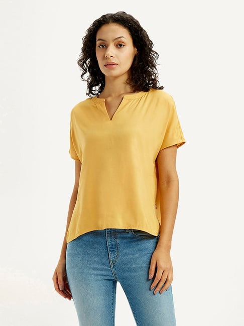Levi's Mustard Regular Fit Top