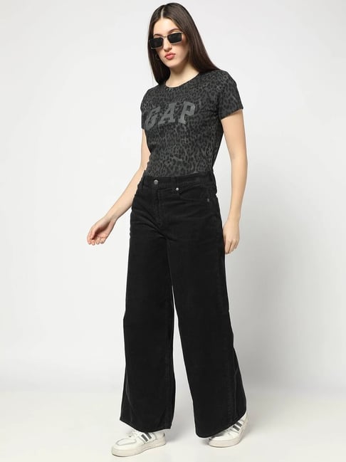 GAP Black Cotton Solid Jeans-picture-10