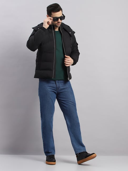 Rock.It Black Regular Fit Self Design Jacket-picture-28