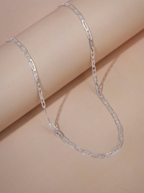 GIVA 925 Silver Flat Mariner Chain