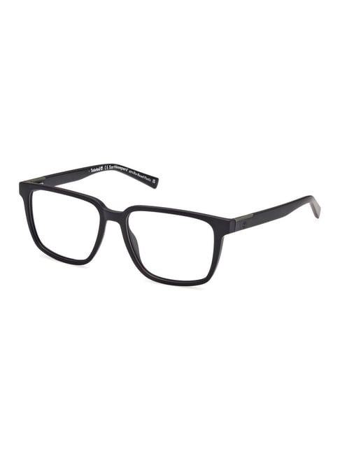 Timberland Black Square Eye Frames for Men