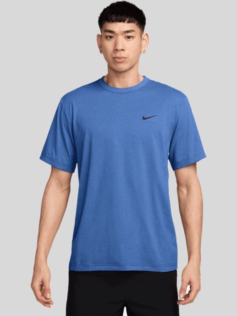 Nike Blue Regular Fit Sports T-Shirt-picture-13
