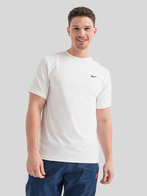 Nike White Regular Fit Sports T-Shirt-picture-29