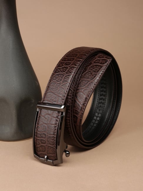 Allen Solly Brown Animal Effect Leather Casual Belt