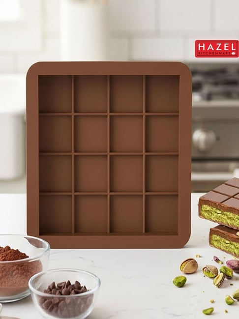 HAZEL Brown Silicone Big Kunafa Chocolate Mould