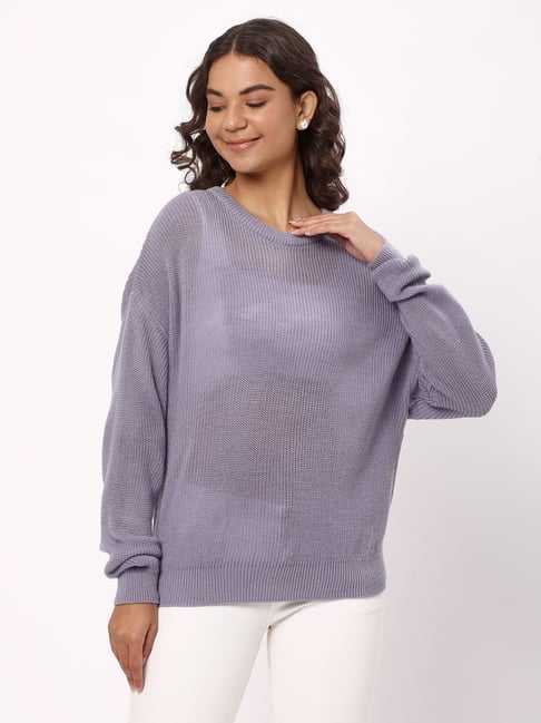 R&B Lavender Acrylic Sweater-picture-19