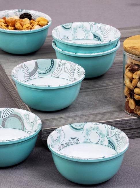 Servewell Blue Printed Bowl Set