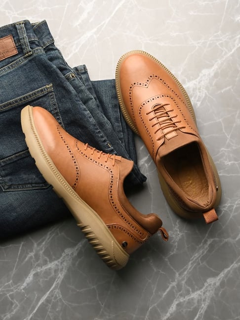 Hoversoul X Hitz Men's Taverna Red Earth Brogue Shoes
