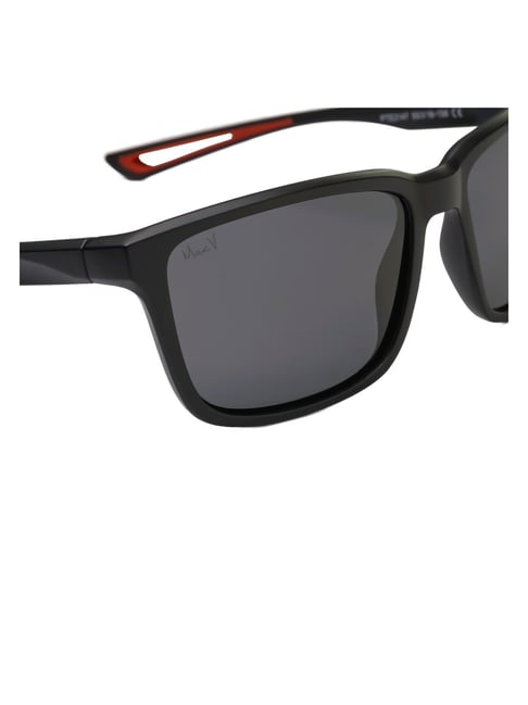 MacV Black Polarised and UV Protected Lens Wraparound Unisex