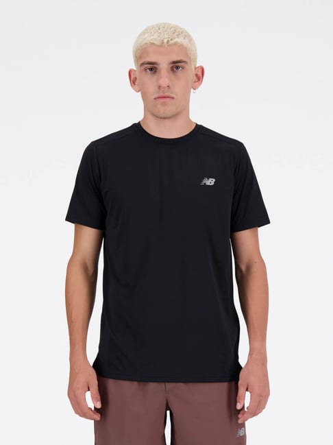 New Balance Black Cotton Regular Fit Sports T-Shirt-picture-32