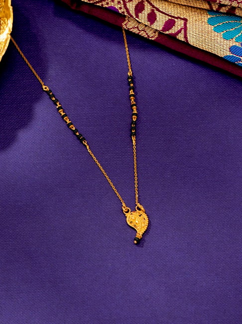 png jewellers P.N.Gadgil Jewellers Love Knot 22 Karat (916) Yellow Gold Modern Mangalsutra for Women-picture-14