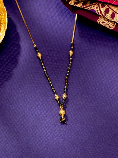 png jewellers P.N.Gadgil Jewellers Golden Thread 22 Karat (916) Yellow Gold Modern Mangalsutra for Women-picture-35