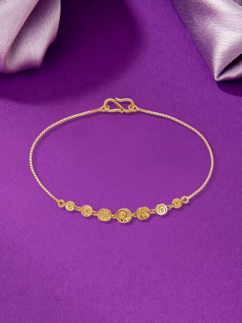 P.N.Gadgil Jewellers Silent Solace 22 Karat (916) Yellow Gold Flexible Bracelet for Women