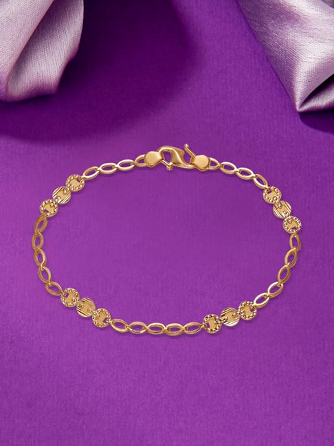 png jewellers P.N.Gadgil Jewellers Grace 22 Karat (916) Yellow Gold Flexible Bracelet for Women-picture-11