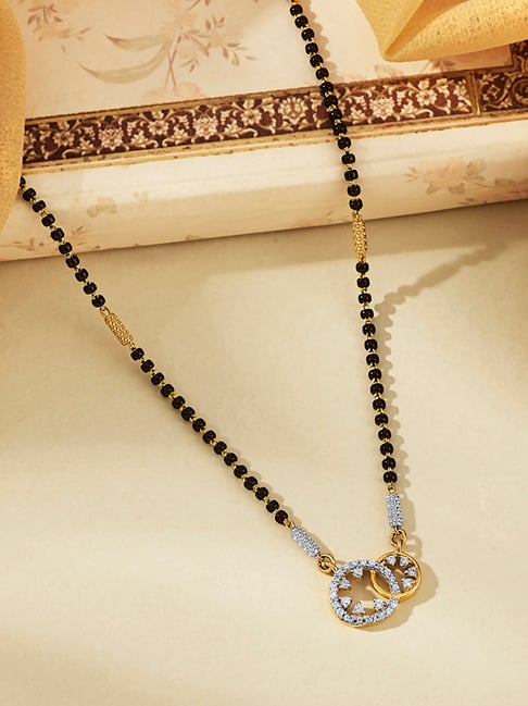 P.N.Gadgil Jewellers Twin Loop Gold Modern Mangalsutra for Women