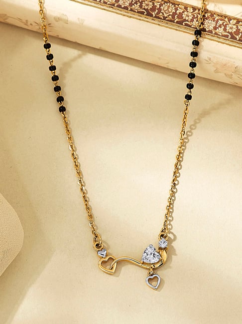 P.N.Gadgil Jewellers Hruday Sparsh Gold Modern Mangalsutra for Women