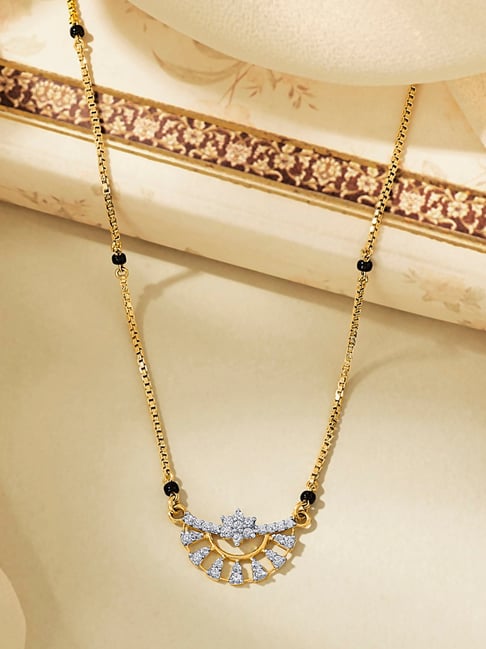 P.N.Gadgil Jewellers Dawncrest Gold Modern Mangalsutra for Women