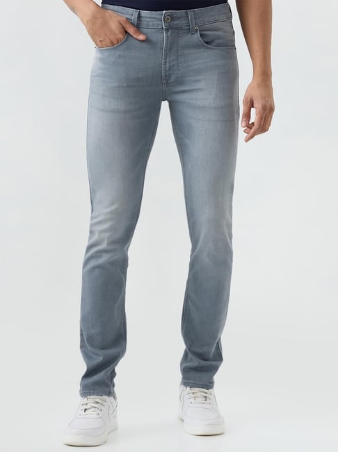 Spykar Grey Solid Regular Fit Mid Rise Jeans-picture-37