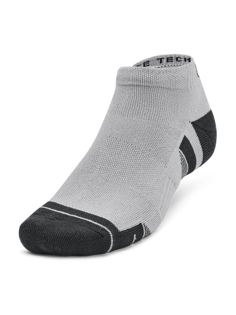 UNDER ARMOUR Grey Performance Tech Striped Mid Ankle Socks Pair of 3 - Large-picture-33