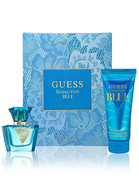 GUESS Seductive Blue Eau De Toilette & Body Lotion Gift Set For Women-picture-33