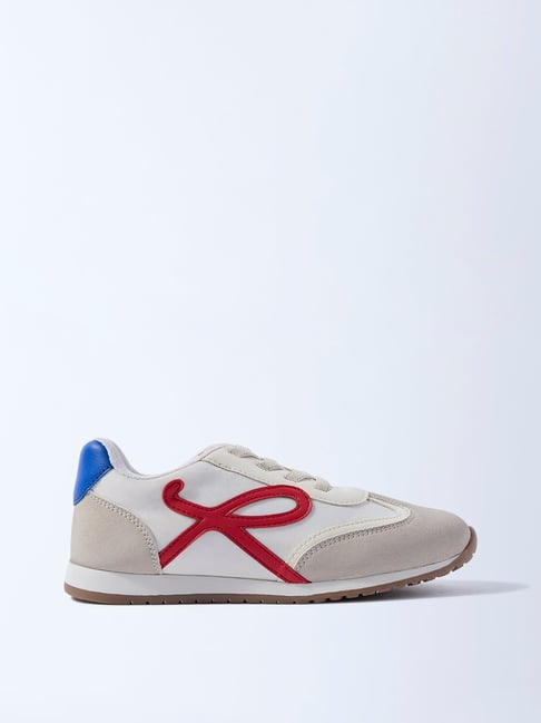 Yellow by Westside Multicolour Colour-Blocked Suede Sneakers-picture-42