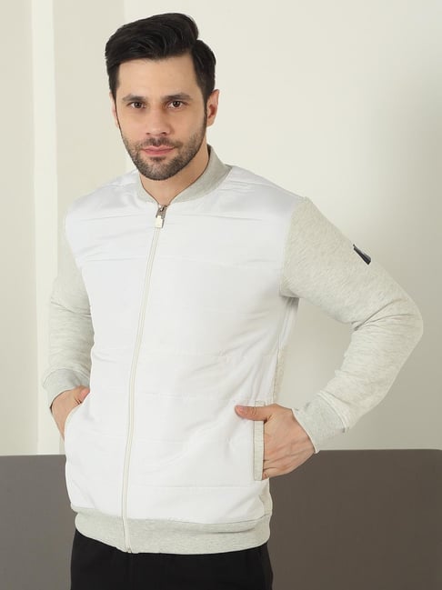 Sweet Dreams Ecru Mel Regular Fit Cotton Polyblend Solid Sweatshirt