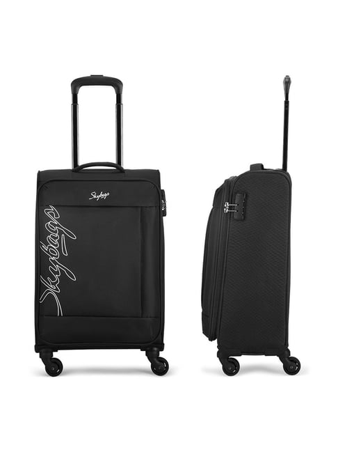 Skybags Black Hack Small Soft Sided Cabin Trolley