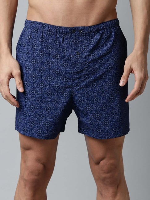 Rare Rabbit Blue Cotton Printed Regular Fit Boxers-picture-22