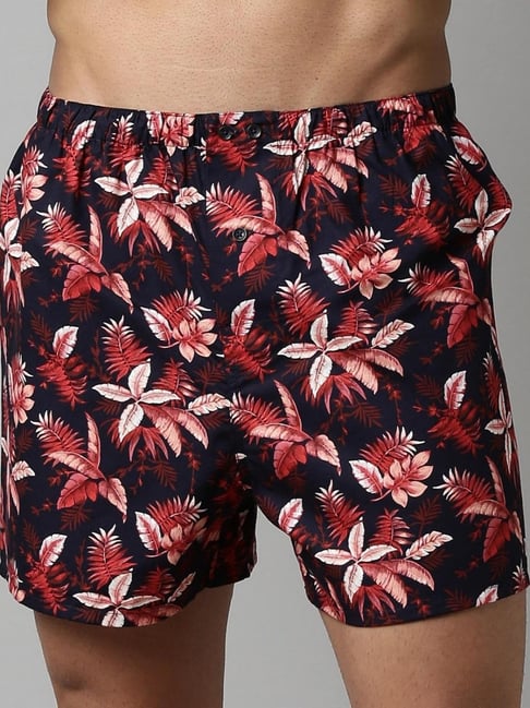 Rare Rabbit Navy Blue Cotton Printed Regular Fit Boxers-picture-26
