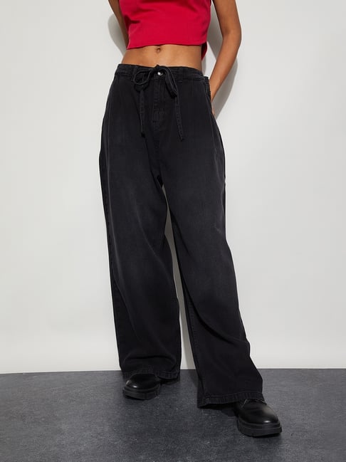 Ginger by Lifestyle Black Cotton Jeans