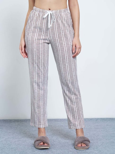 Dreamz By Pantaloons White Regular Fit Striped Pyjamas-picture-29