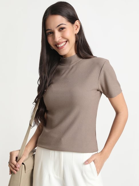 R&B Taupe Cotton Top