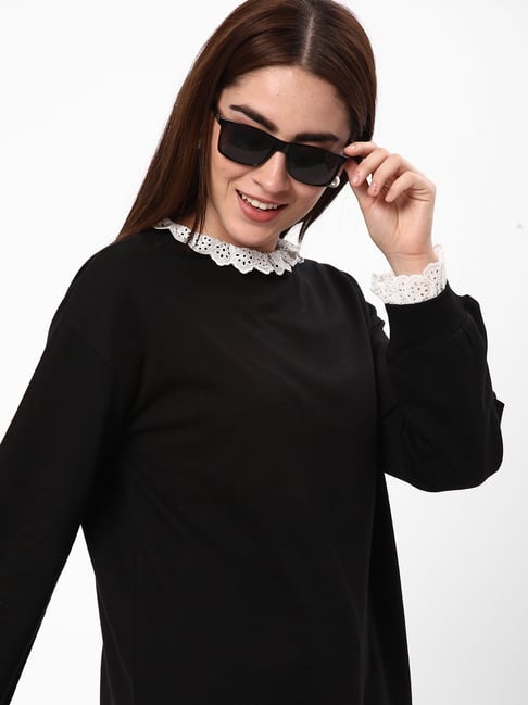 R&B Black Regular Fit Cotton Sweatshirt-picture-36