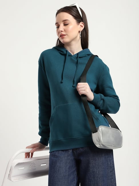 R&B Teal Relaxed Fit Cotton Hoodie-picture-27