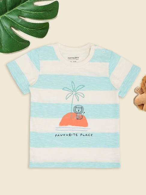 Pantaloons Baby Boys Spa Retreat Striped T-Shirt