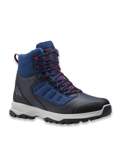 DECATHLON Men's Mh500 Mid Blue Hiking Boots