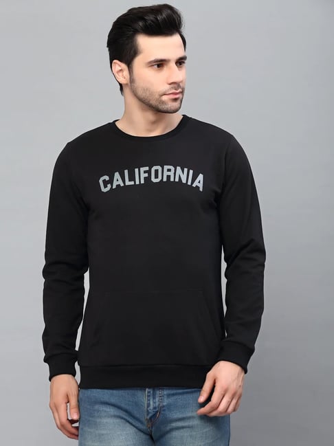 Rigo Black Fleece Printed Regular Fit Sweatshirt-picture-33