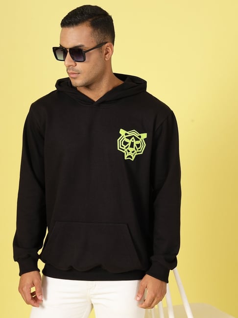 Rigo Black Fleece Printed Regular Fit Sweatshirt-picture-36