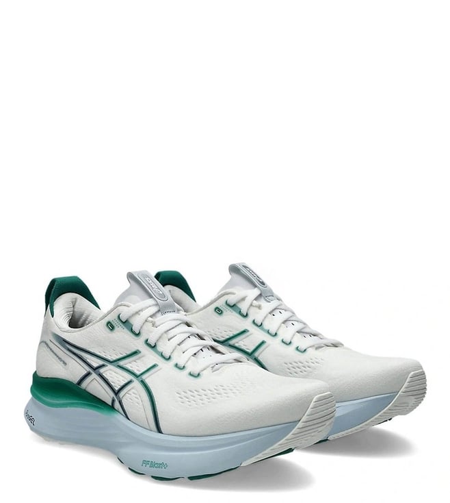 ASICS GEL-KAYANO32 26.0 2E ホワイト/グリーン Buy Asics Men's GEL-KAYANO 32 White & Jasper Green Running Shoes